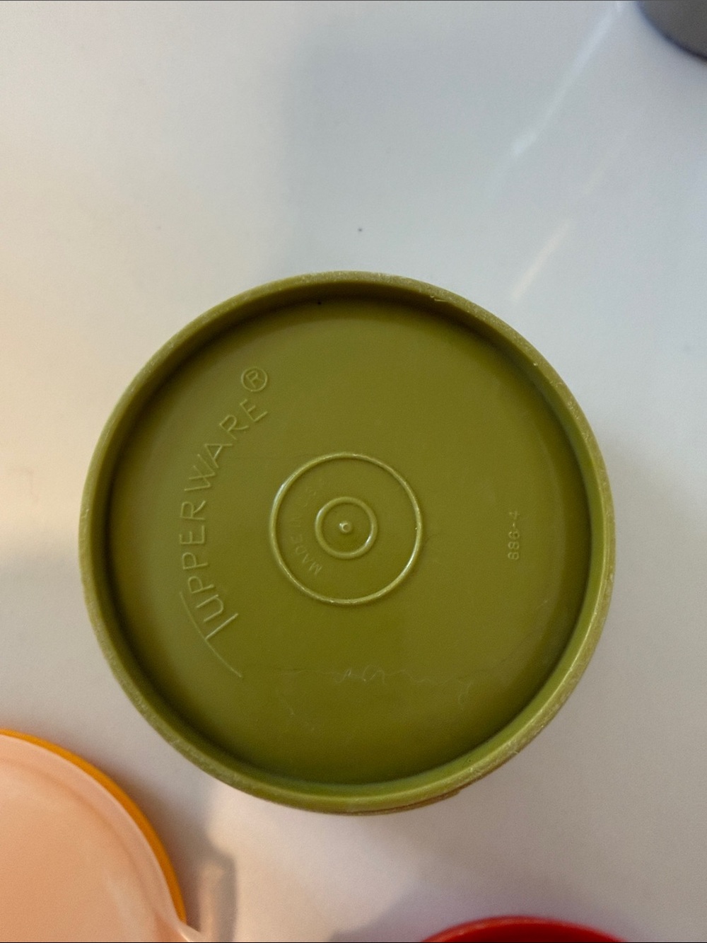Vintage Tupperware with Lids - Orange, Olive, clear - Picture 11 of 11